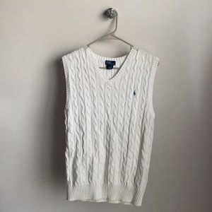 Ralph Lauren Polo Cable Knit Sweater Vest